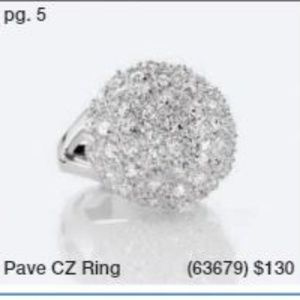 Lia Sophia Pave CZ Ring